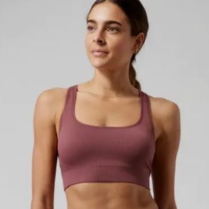 ATHLETA AURORA SCOOP BRA TAWNY ROSE NWT AND NWOT
